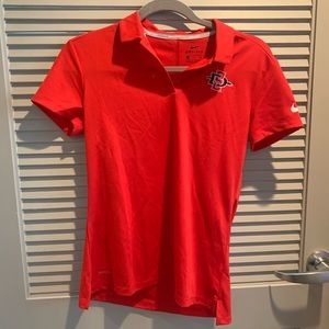 Nike Golf Dri-FIT Women’s Red Polo (S) - San Diego State (SDSU)
